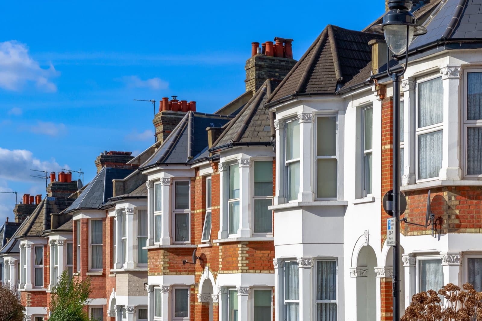 A residential street of family homes, the kind of neighbourhood a homestay is in